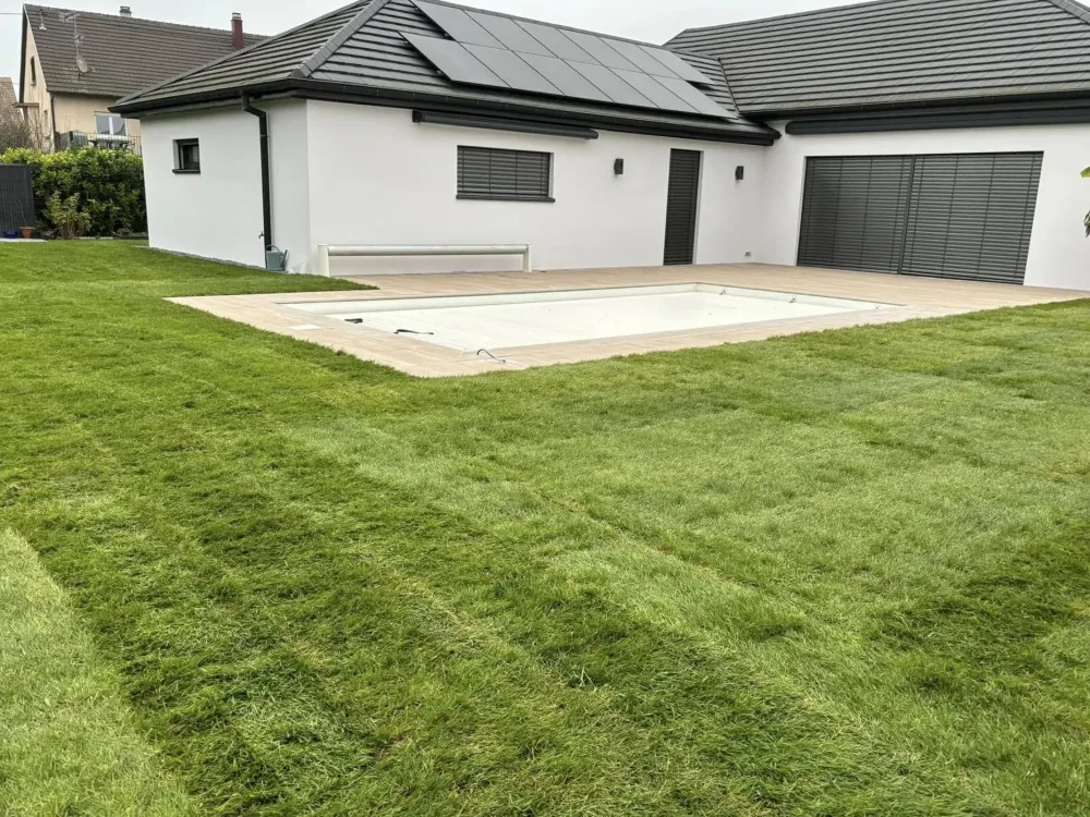 Gazon en plaque - après