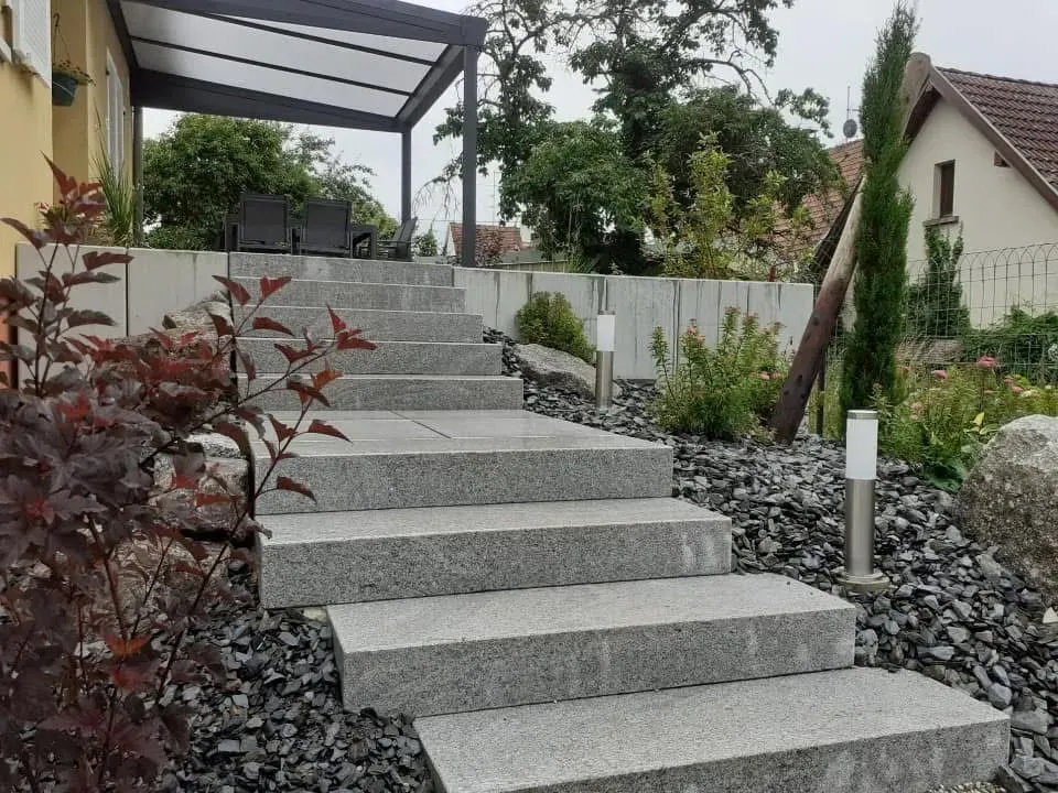 Escalier paysager à Bischwihr